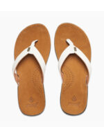 Reef Miss J-Bay Tan/White Flip Flops