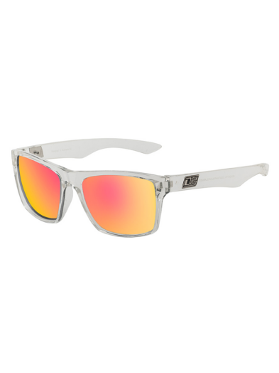 Dirty Dog Sunglasses Crystal Grey Red Fusion Mirror Polarised