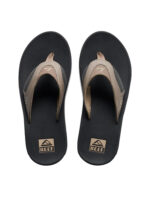 Reef Fanning Mens Flip Flops - Fossil/Raven